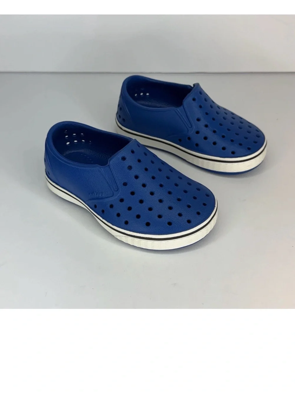 NATIVE Baby Shoes Size C6 Jefferson Water Friendly Slip-On Sneaker Blue